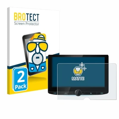 Abbildung von BROTECT Entspiegelungs Schutzfolie für Kenwood DNR992RVS (2 Stück) Matte Displayschutz Folie, Anti Reflex, Fingerprint
