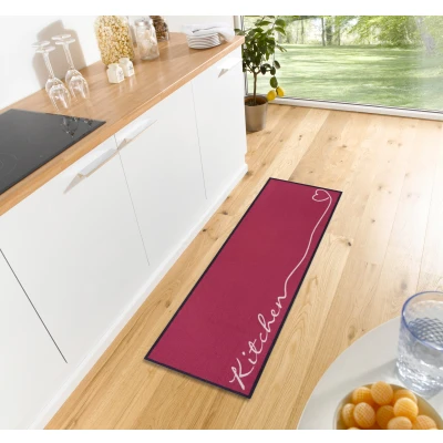 Abbildung von HANSE Home Küchenläufer &quot;Kitchen Herz&quot;, rechteckig, Läufer, Rutschfest, Küchenteppich, Küche, Teppich, Pflegeleicht