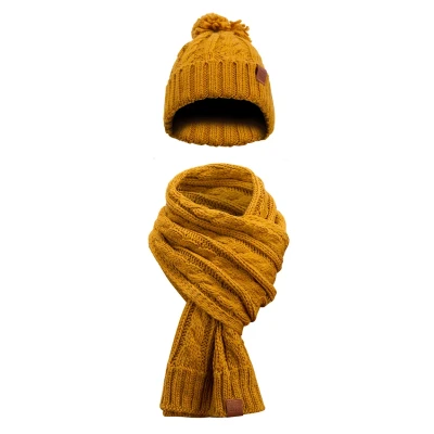 Abbildung von Manufaktur13 Winter SET Schal, Damen, Größe: One Size, Mustard