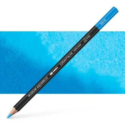 Abbildung von Caran d&#039;Ache Museum Aquarelle Bleistift 3510.162/ NR 162 PHTHALOCYANINE BLUE/PHTHALOCYANINBLAU FSC (1 Stück/ (Pack of 1)