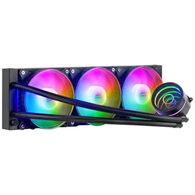 Abbildung von MarsGaming ML ONE360 Schwarz, CPU Wasserkühlung, TDP 550W, Infinity Mirror, 3 Silent FRGB Lüfter, Universal Multisocket