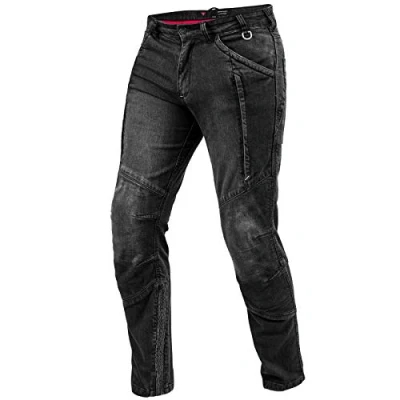 Abbildung von SHIMA Ghost Motorradjeans Herren Belüftete Elastische Slim Fit Biker Motorradhose Männer mit Kevlar Verstärkungen, Knieprotektoren (Schwarz, 38)