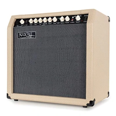 Abbildung von Rocktile AA 30 Eric Akustikverstärker Verstärker (Anzahl Kanäle: 2 (Mikrofon und Gitarre), W, Comboverstärker 4 Band EQ Reverb Effekt für Gesang Gitarre)