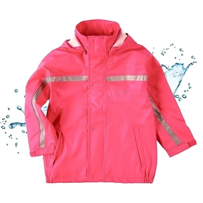 Abbildung von BMS Regen und Matschjacke Regenjacke für Kinder 100% wasserdicht mit Kapuze