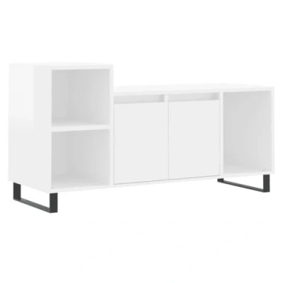 Abbildung von vidaXL TV Schrank Hochglanz Weiß 100x35x55 cm Holzwerkstoff (1 St)