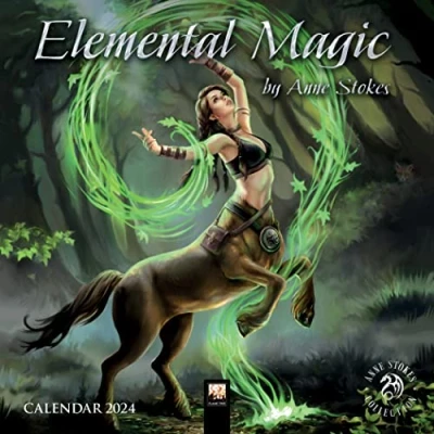 Abbildung von Anne Stokes Elemental Magic 2024 Calendar