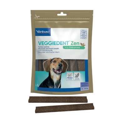 Abbildung von VeggieDent Fr3sh Zen Kaustreifen Hund Kauwstreifen 10 30 kg