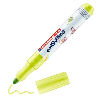 Abbildung von 10 x edding Fasermaler 14 Funtastics ca. 3mm gelbgrün