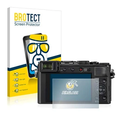 Abbildung von BROTECT Schutzglas für Panasonic Lumix DC LX100 II Schutzfolie Panzer Folie Glas [Extrem Kratzfest 9H, Anti Fingerprint, Ultra Transparent]