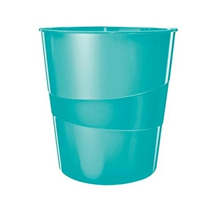 Abbildung von LEITZ Papierkorb WOW 5278, 15 Liter, mit integriertem Tragegriff