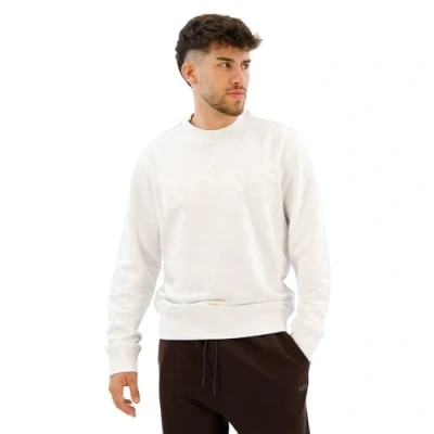 Abbildung von BOSS Webasiccrew Sweatshirt, Herren, Größe: 6XL, White
