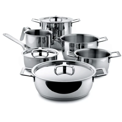 Abbildung von Alessi Kochgeschirr Pots&amp;Pans AJM100S9 6 teilig von Jasper Morrison