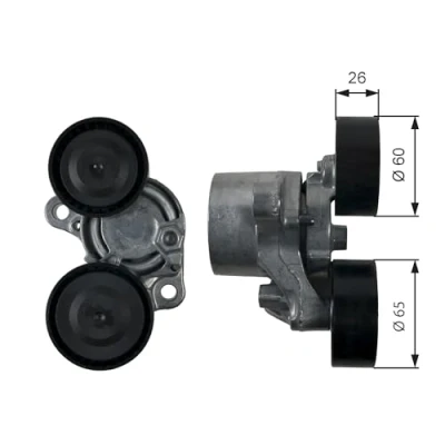 Abbildung von GATES T39199 Spannrolle FleetRunner Micro V Stretch Fit BMW: 3 Touring, Limousine, 5 Limousine