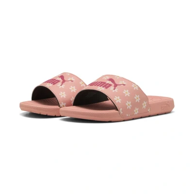 Abbildung von Puma Cool Cat 2.0 Daisies Slides Kinder Mit Plain Pink Fruit/Pink/White Größe: 31