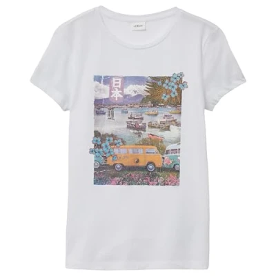Abbildung von s.Oliver Tshirt basic für Kinder, Größe: 134/140, Weiß
