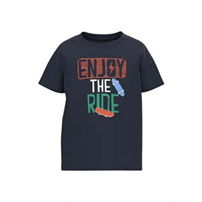 Abbildung von Name it Tshirt print für Kinder, Größe: 92, Dark sapphire