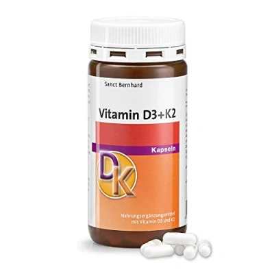 Abbildung von Sanct Bernhard Vitamin D3+K2 Kapseln 180 St