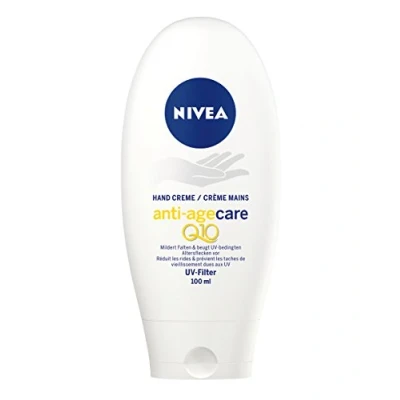 Abbildung von Nivea Anti Age Q10 Hand Creme, 1er Pack (1 x 100 ml), mildert Falten und beugt UV bedingte Altersflecken vor