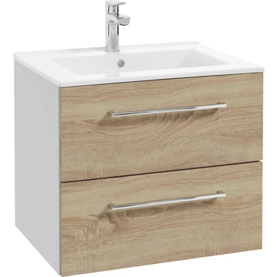 Abbildung von welltime Waschtisch &quot;Palermo&quot;, Badmöbel inkl. Waschbecken, Breite 60cm