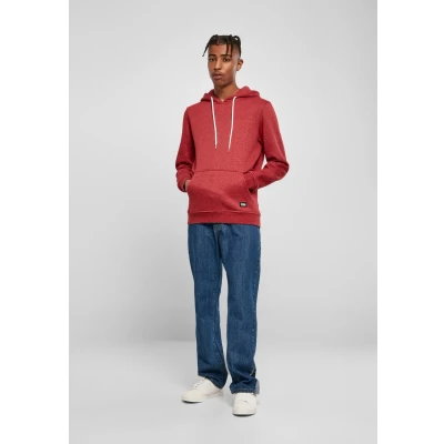 Abbildung von Urban Classics Basic Melange Hoody Kapuzenpullover, Herren, Größe: Large, Bloodstonemelange