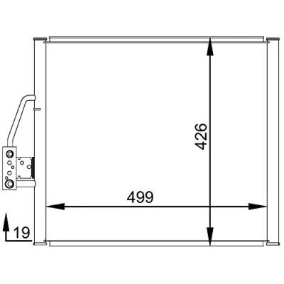 Abbildung von MAHLE ORIGINAL AC 277 000S Klimakondensator ohne Trockner 452, 499, 500 R 134a BMW: 5 Touring, Limousine