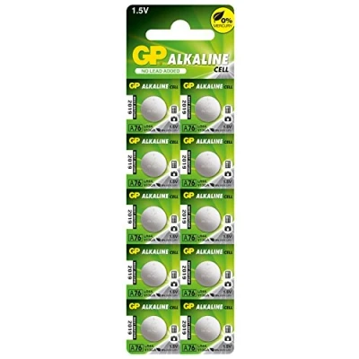 Abbildung von GP A76F 2C10 Alkaline Batterie AG13/LR44 (1.5V, 10er Pack) Blister
