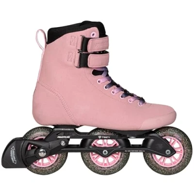 Abbildung von Powerslide Inline Skate Pheme Fresa, 100mm Rollen in pink für Fitness, Damen