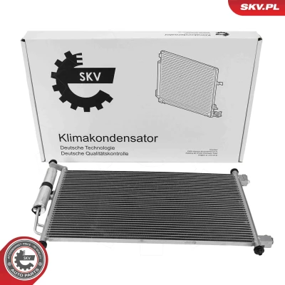 Abbildung von ESEN SKV 86SKV082 Klimakondensator mit Trockner Aluminium 610mm NISSAN: Juke, MICRA 3, Note I