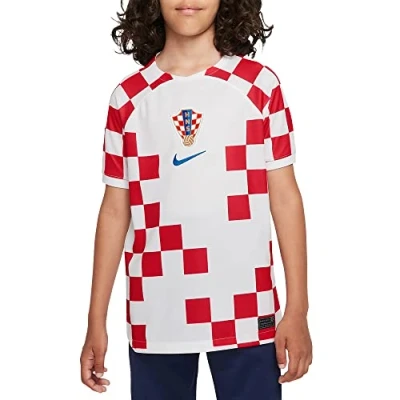 Abbildung von Nike Performance CRO Y NK DF STAD JSY SS HM Vereinsmannschaften für Kinder, Größe: 158 170, White/battle blue