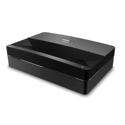 Abbildung von Philips Screeneo U5, 4K UHD Laser Projektor mit äußerst kurzem Projektionsabstand, Internetfähiges Heimkino Android TV, 8 Punkt Bildkorrektur, Dolby Atmos und Vision