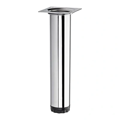 Abbildung von SOTECH Möbelfuß Bravo Höhe 200 mm (+ 10 mm) Ø 40 Chrom poliert höhenverstellbares Schrankbein aus Stahl Stützfuß belastbar bis 50 kg