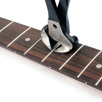Abbildung von Alnicov Gitarrensaiten Bundzange, praktischer Bundabzieher zum Entfernen von Saiten, Gitarrenstegstiften, Gitarrenbauer Reparaturwerkzeug für Gitarre, Bass