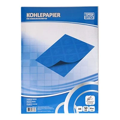 Abbildung von TIPTOP OFFICE Kohlepapier für Handschrift, Blau, 50 Stk