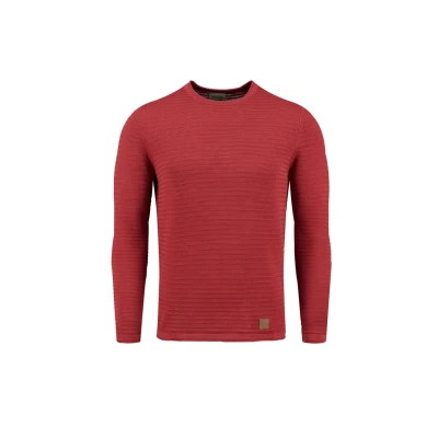 Abbildung von KEY LARGO Herren KLMANUEL Round Pullover, Brick red (1306), XXXL