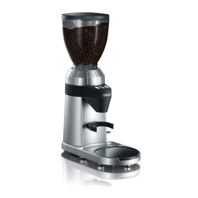 Abbildung von Graef Kaffeemühle &quot;Kaffeemühle CM 900&quot;, 128 W, Kegelmahlwerk, 350 g Bohnenbehälter, mit automatischer Dosierung, Aluminium Schaufelrad