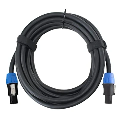Abbildung von Pronomic pro line BOXSP4 10 Lautsprecherkabel 4x 2,5 mm² Professionelles Boxenkabel für DJ &amp; PA Länge: m Stecker: 4 Pol Speakon kompatibel Spannzangen Zugentlastung Schwarz