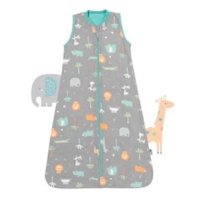 Abbildung von schlummersack Kinder Schlafsack Sommer 150 cm dünn Safari Sommerschlafsack 1.0 Tog 1 Baby Frühling