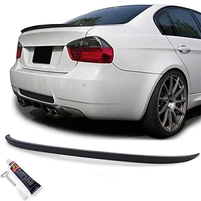Abbildung von Sport Heckspoiler Schwarz Matt passend für BMW 3er E90 Limousine 05 11