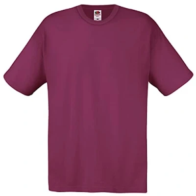 Abbildung von Fruit of the Loom Herren Screen Stars Original T Shirt (3XL) (Burgunder)