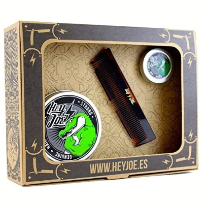 Abbildung von HEY JOE! Pomade Survival Kit Strong Professionelles Haarstyling Geschenkset für Herren Enthält Haarpomade Männer mit Starkem Halt und Taschenkamm