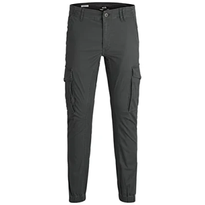 Abbildung von JACK &amp; JONES Male Cargohose Paul Flake, Farbe:Grau, Jeans/Hosen Neu:38W / 32L