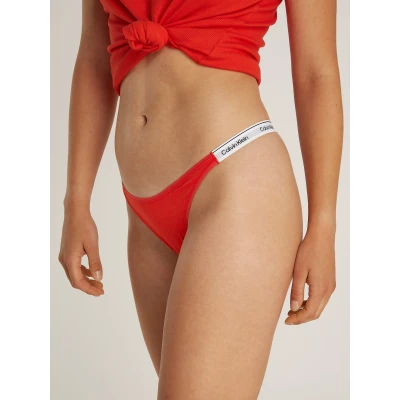 Abbildung von Calvin Klein Underwear Dipped Thong String, Damen, Größe: XL, Molten