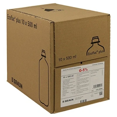Abbildung von Glucose 5% B.braun Ecoflac Plus 10X500 ml