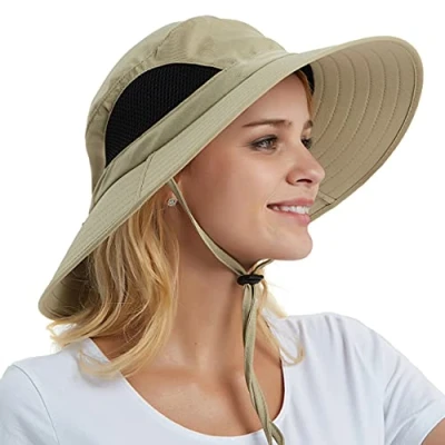 Abbildung von EINSKEY Sonnenhut Herren Damen Faltbar Safari Hut Gartenhut UV Schutz Sonnenschutz Sommerhut Breite Krempe Outdoor Anglerhut Wanderhut