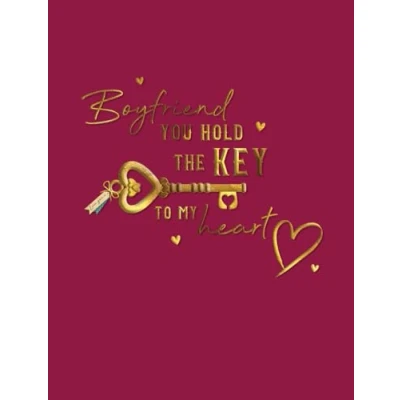 Abbildung von Piccadilly Greetings Valentinstagskarte, Freund, Schlüssel zu meinem Herzen, 20,3 x 15,2 cm