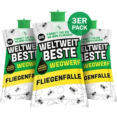 Abbildung von Luigi&#039;s Fliegenklatsche Effektive Fliegenabwehr im Freien, Beste Fliegenfalle für draußen Schluss mit Fliegen!
