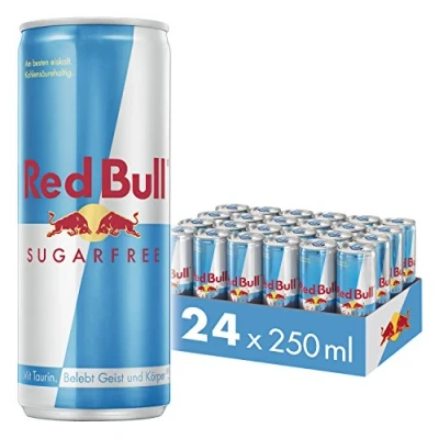 Abbildung von Red Bull Sugarfree, Energy Drink, 24 x 250 ml, Dosen Getränke 24er Palette, OHNE PFAND