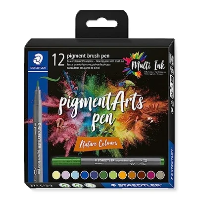 Abbildung von pigment brush kartonnen etui 12 st nature colours