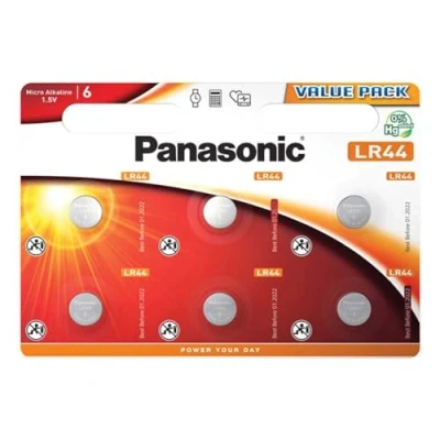 Abbildung von Batterie Alkaline, Knopfzelle, LR44, V13GA, 1.5V (LR 44L/6BP)