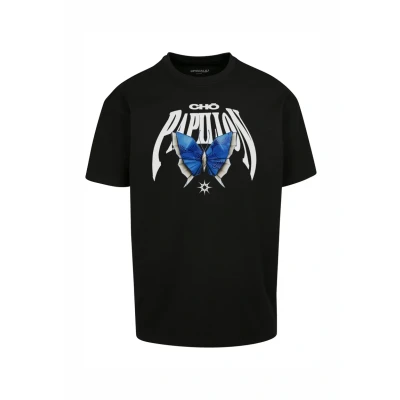 Abbildung von Upscale by Mister Tee Origami Heavy Tshirt print, Herren, Größe: Large, Black
